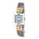 Charles Hubert Two-tone MOP Dial Stainless Steel Wire Bangle Watch