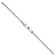 Rhodium Over 14k White Gold Medical Soft Diamond Shape Red Enamel
Mariner Link ID Bracelet