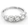 Lab-Grown Diamond Milgrain Bezel Set Band Ring In 14K White Gold 1.00ctw