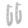 Rhodium Over 14K White Gold Lab Grown Diamond SI1/SI2, G H I, In and Out
J-Hoop Earrings