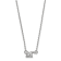 Rhodium Over Sterling Silver LogoArt Delta Gamma Extra Small Pendant Necklace