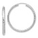 Rhodium Over 14k White Gold Polished and Diamond-Cut 1 5/16"
Endless Hoop Earrings