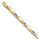 14k Yellow Gold and 14k White Gold 4.8mm Polished Fancy Link Bracelet