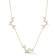 Sterling Statements 14K Yellow Gold Over Sterling Silver Pave Butterfly
Cluster Station Necklace
