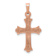 14K Two-tone Gold  Diamond Cross Pendant