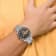 Charles Hubert Stainless Steel Chronograph Black Dial Watch
