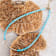 Barse Turquoise Beaded Necklace With Metal Bar In 18K Gold Over Brass