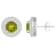 7mm Round Peridot And White Topaz Accent Rhodium Over Sterling Silver
Double Halo Stud Earrings