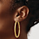 14k Yellow Gold Diamond-Cut 1 15/16" Round Hoop Earrings