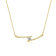 Lab-Created Moissanite, 14k Yellow Gold Plated over Sterling Silver Bar
Necklace, 0.30ctw
