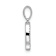 Rhodium Over 14k White Gold Diamond Letter O Initial Pendant