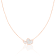 Mother of Pearl Rhodium Over Sterling Silver Necklace