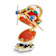 SNOWFALL Snowman Skiing Trinket Box