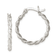 Sterling Silver Twisted 2mm Hoop Earrings