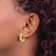 14K Yellow Gold Lab Grown Diamond SI1/SI2, G H I, Hinged Hoop Earrings