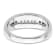 Rhodium Over 14K White Gold White and Black Diamond Men's Ring 0.25ctw