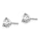 Rhodium Over 14K Gold Lab Grown Diamond 1ct. VS/SI GH+, 3 Prong
Screwback Earrings