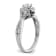 Rhodium Over 14K White Gold Eternal Promise Lab Grown Diamond Halo
Complete Ring 0.554ctw