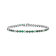 3.09ctw Emerald and Diamond Bracelet in 14k White Gold