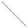 Rhodium Over 10k White Gold Diamond and Sapphire Bracelet