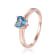 London Blue Topaz Heart Shape 14K Rose Gold Over Sterling Silver
Solitaire Ring
