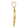 14k Yellow Gold Satin St. Jude Thaddeus Medal Pendant