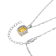Yellow And White Cubic Zirconia Platinum Over Silver November Birthstone
Pendant With Chain 7.10ctw