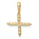 14K Yellow Gold Lab Grown Diamond Letter X Initial Pendant