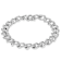 Pave CZ Curb Link Bracelet In Platinum-Enhanced Sterling Silver 9.26ctw
