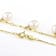 Freshwater Pearl Drop Necklace In 18K Gold Over Sterling Silver