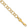 10k Yellow Gold Solid 7mm Triple Link Charm Bracelet