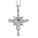 Sterling Silver Zambian Emerald and White Zircon Pendant With Chain 2.15ctw
