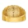 10K Two-tone Yellow and White Gold Nugget Textured Diamond Blue Lodge
Masonic Ring 0.1ctw