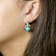 Barse Jewelry 12x10mm, 4mm & 3mm Blue Turquoise Sterling Silver
Emile Hoop Earrings