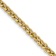 14k Yellow Gold 2mm 3-Wire Wheat Link 16 Inch Chain