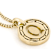 Cardano Initial Q Pendant Necklace In 18K Gold Over Bronze