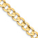 14k Yellow Gold 8.5mm Solid Open Concave Curb 20 Inch Chain