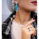 Acrylic Bamboo Ring in Blue
