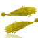 Yellow and Gold Graduated Fringe Seed Bead Earring