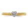 14K Yellow Gold Over Sterling Silver Diamond Stackable Expressions Heart
Ring 0.02ctw