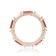 Baguette Garnet and White Topaz 14K Rose Gold Over Sterling Silver
Eternity Band Ring