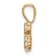 14K Yellow Gold Lab Grown Diamond Letter G Initial Pendant