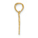 14k Yellow Gold Textured Born To Win Pendant
