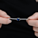 Sapphire Color CZ Solitaire Necklace In Sterling Silver