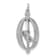 Rhodium Over 14k White Gold Diamond Bird in Cage Pendant