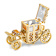 IMPERIAL Golden Carriage with Ring Pad Trinket Box