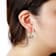 Sterling Silver and 18K Yellow Gold Over Sterling Silver Diamond Cut
Two-tone 1" Hoop Earrings