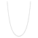 Rhodium Over Sterling Silver 1.25mm Cable Chain with 2 Inch Extension Necklace