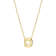 CZ Initial D Tennis Necklace And Pendant Set In 14K Gold Over Brass 4.05ctw