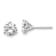 Rhodium Over 14K Gold Lab Grown Diamond 1 1/2ct. VS/SI GH+, 3 Prong Stud Earrings